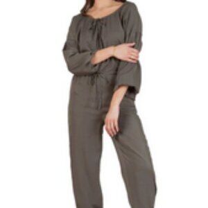 NWT Lucca Couture Leia moss-green jumpsuit w/ pockets sz M